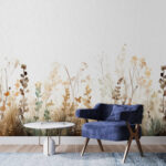 Wall murals Nature’s watercolor pattern in autumn hues.