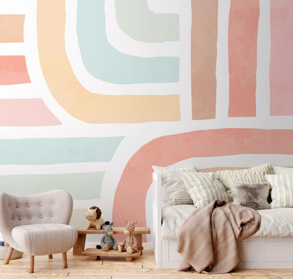 Group of different colored rectangles Wall murals Group of different colored rectangles