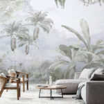 Wall murals Group of palm trees