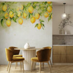 Wall murals Lemon tree branches with fruit