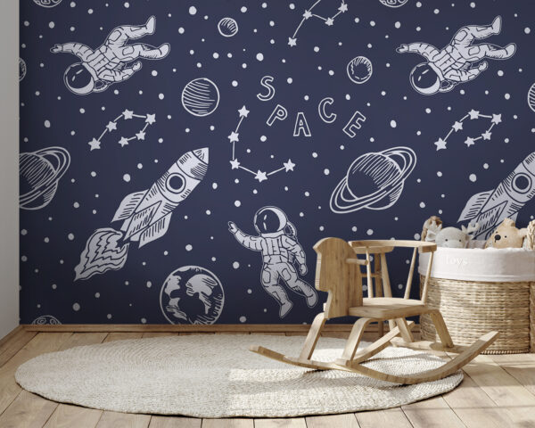 Cartoon of an astronaut Wall murals Cartoon of an astronaut