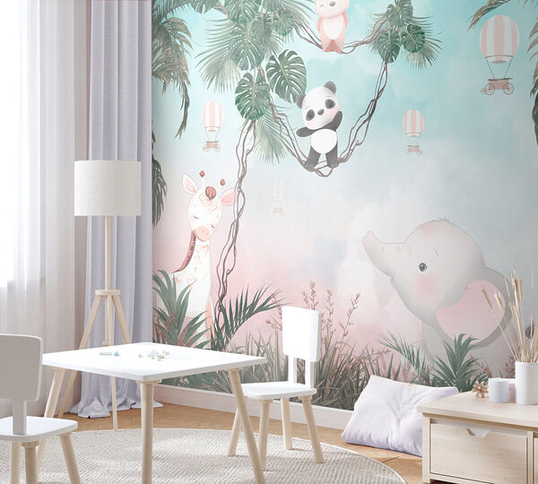 Cartoon of a panda Wall murals Cartoon of a panda