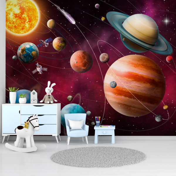 Blue planet in space Wall murals Blue planet in space