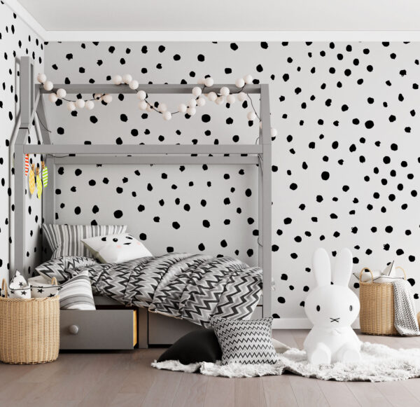 Wall murals Black and white pattern