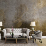 Wall murals Textured wall with earthy tones.