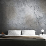 Wall murals Weathered and textured concrete wall surface.