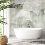 Wall murals Textured leaves in soft focus art