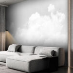 Wall murals White cloud in the sky