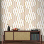 Wall murals Pattern of lines and squares