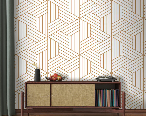 Pattern of lines and squares Wall murals Pattern of lines and squares