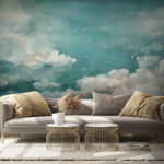 Wall murals Clouds in the sky