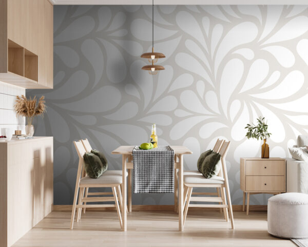 White and grey background Wall murals White and grey background