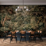 Wall murals Dense rainforest teeming with lush greenery