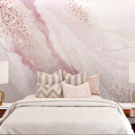 Wall murals Soft pinks clashing with sparkles