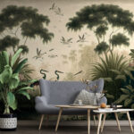 Wall murals Bird flying in the sky