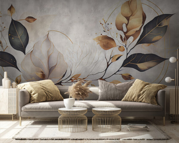 Elegant leaves with delicate details Wall murals Elegant leaves with delicate details