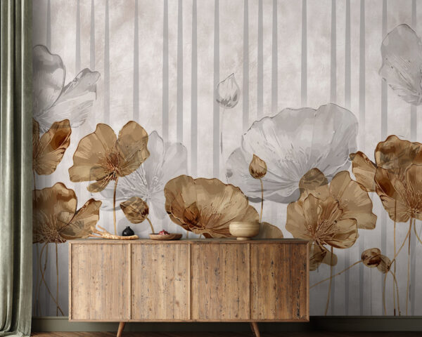Wallpaper with flowers Wall murals Wallpaper with flowers