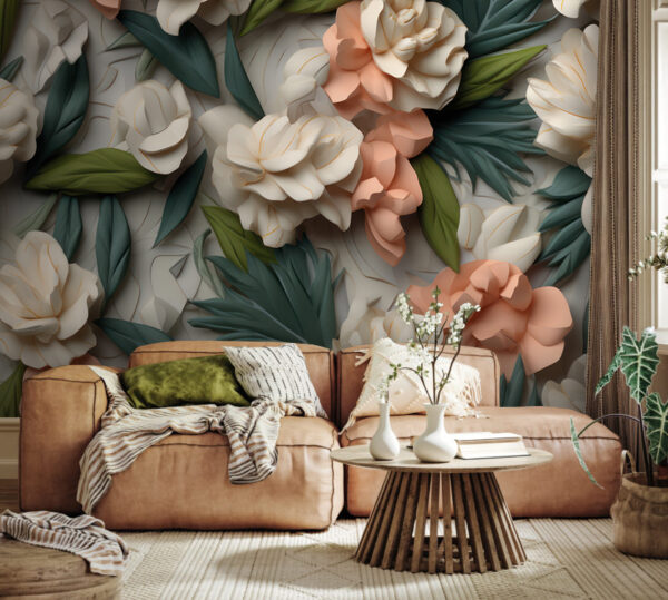 Floral design with intricate details Wall murals Floral design with intricate details