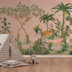 Wall murals Painting of a dog