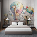 Wall murals Watercolor of a lion