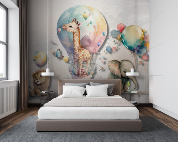 Watercolor of a lion Wall murals Watercolor of a lion