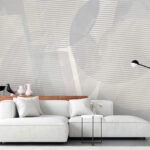 Wall murals Abstract lines and geometric shapes.