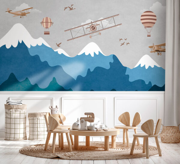 Cartoon of a plane Wall murals Cartoon of a plane