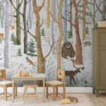 Wall murals Painting of a deer