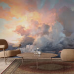 Wall murals Blur a blurry image of a car