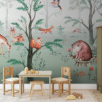 Wall murals Painting of a deer