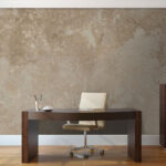 Wall murals Textured stone wall background pattern.