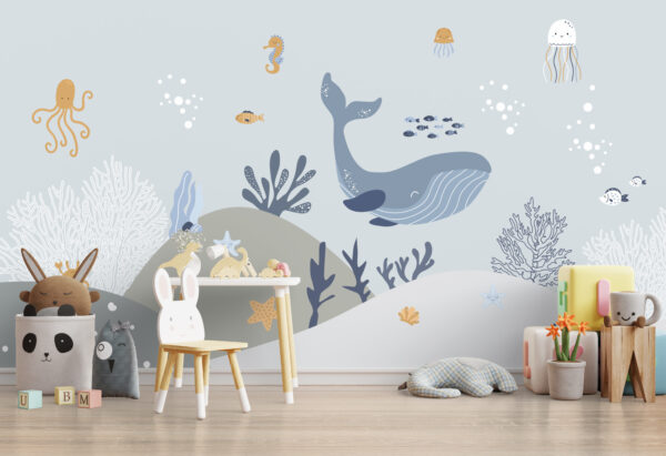 Drawing of an octopus Wall murals Drawing of an octopus