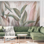 Wall murals Elegant leaves intertwine with grace