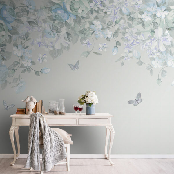 Wall mural Wall mural Butterfly on a white surface (SKU: u94295v1)