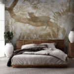 Wall murals Leopard rests high in the jungle