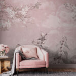 Wall murals Bird on a plant