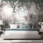 Wall murals Lush vines and arches in harmony
