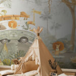Wall murals Lion on a skateboard