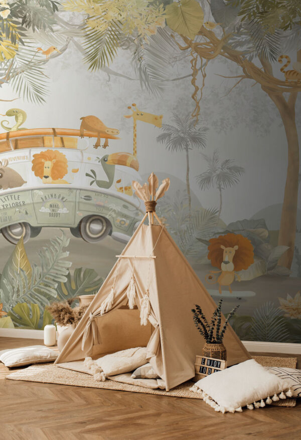 Lion on a skateboard Wall murals Lion on a skateboard
