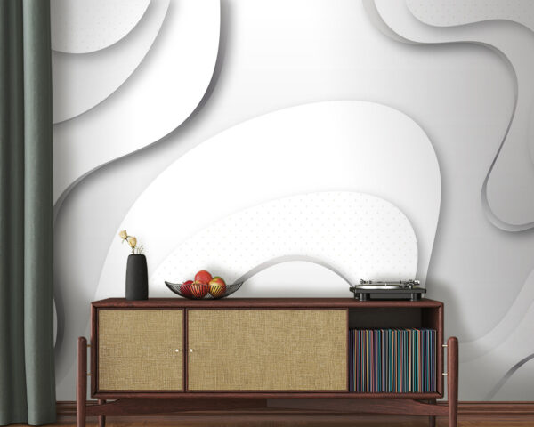 White and grey background Wall murals White and grey background