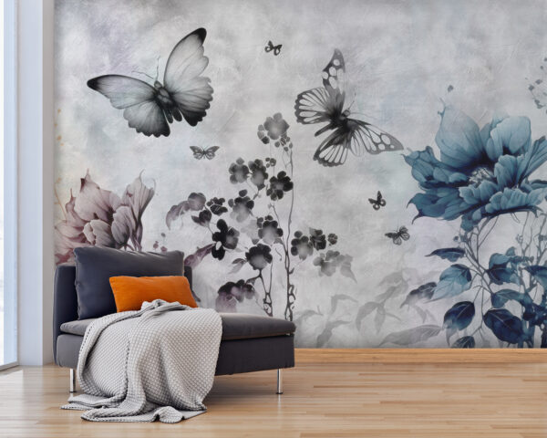 Butterfly flying in the air Wall murals Butterfly flying in the air