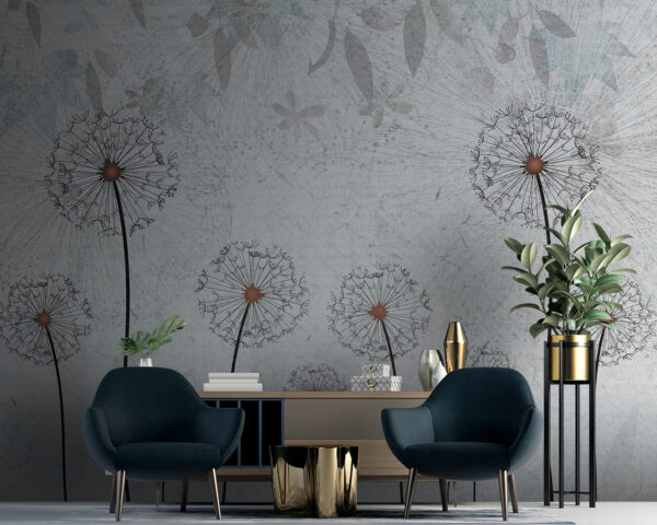 Wall murals Dandelion wishes on a breezy day (SKU: u93968) Wall murals Wall murals Dandelion wishes on a breezy day (SKU: u93968)