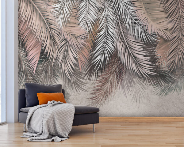 Group of palm leaves Wall murals Group of palm leaves