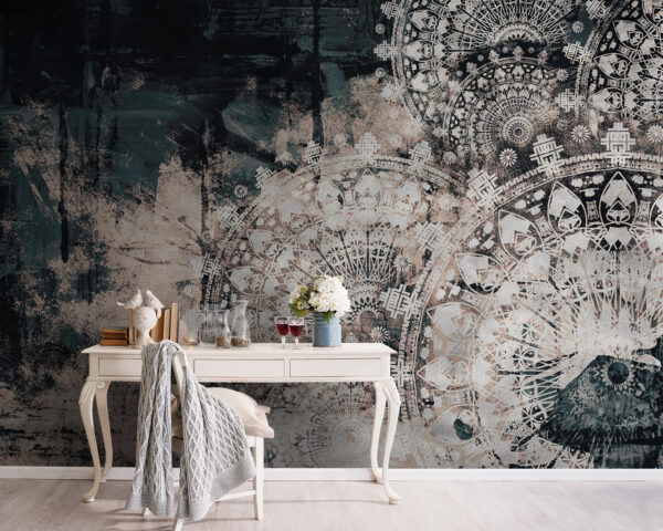 Blurry image of a sun Wall murals Blurry image of a sun