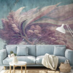 Wall murals Dreamlike tree sways in breeze.