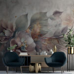 Wall murals Delicate blossoms with soft hues.
