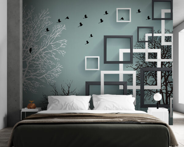 Wall murals Bird sitting in a tree (SKU: u93907) Wall murals Wall murals Bird sitting in a tree (SKU: u93907)