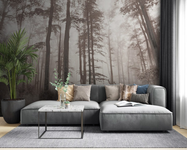 Group of deer in a forest Wall murals Group of deer in a forest