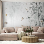 Wall murals Bird flying in the air
