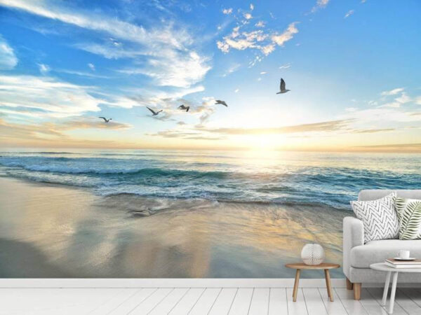 Birds flying in the sky Wall murals Birds flying in the sky